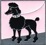 Black Poodle Decorative Magnet