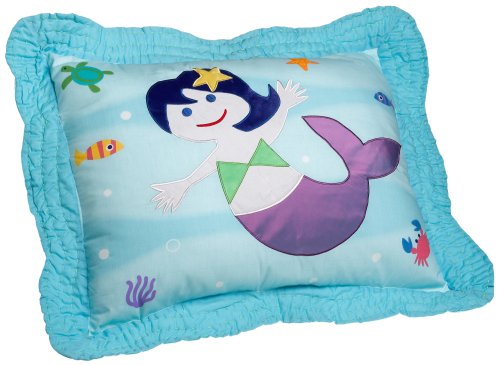 Olive Kids Mermaids Standard Cotton Sham, Aqua