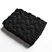 HITOP Women's Short Boots Socks Crochet Knitted Boot Cuffs Leg Warmers Socks (Black)