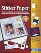 INK JET STICKER PAPER W/CD-MATTE CLEAR 8-1/2X11 3/PKG