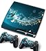 Bundle Monster Vinyl Skin Sticker For PlayStation PS3 S SLIM Game Console - Cover Protector Art Decal - Dancing Butterflies