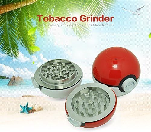 NeuTrend Pokemon Pokeball Grinder for Spices, Herbs, Tobacco. 55mm 2.2inch Aluminum