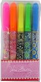 Vera Bradley Set of 5 Assorted Paisley designer highlighter markers pens Chisel Tip
