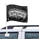 San Antonio Spurs Black Car Flag
