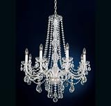 Eight-Light Crystal Chandelier