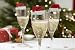 Fun Christmas Glass Decorations / Card Santa Hats - Table Decorations X 10 - Great for a Party - Christmas Cheer