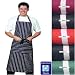 Striped Bib Apron With Pocket, Various Colours available