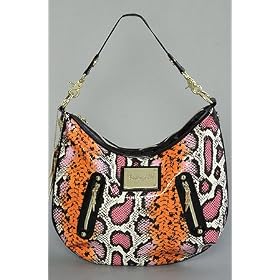 Betsey Johnson The Med Hobo in PinkPainted Python,Bags for Women Betsey Johnson The Med Hobo in PinkPainted Python,Bags (Handbags/Totes) for Women