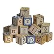 Uncle Goose Lower Case Alphabet Blocks by Lindenwood