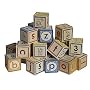 Made in USA Lowercase Alphabet Blocks