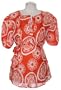 Lauren Kiyomi Printed Voile Cotton Dart Blouse in Citrus (Maternity) - More Prints Available, Medium
