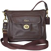 Hot Sale Coach Leather Swingpack Crossbody Messenger Bag Purse 45012 Mahogany