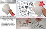 Diamante Diamante - The Absolute Magic Transfer Paper & Template Pack - 12 Pieces + 6 Templates