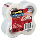 3M/COMMERCIAL TAPE DIV. / Premium tear-by-hand clear packaging tape, 48mm x 45.7m, 4 rolls/pack / MMM38424 / Sold as 1 Pack / Mfr Part # 38424 \*/ Premium tear-by-hand clear packaging tape, 48mm x 45.