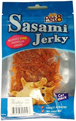 Sasami Jerky Cat Snack - Mini Chicken Jerky Slice 50g.