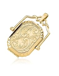 Large Swivel Locket in 14 Karat Yellow Gold
