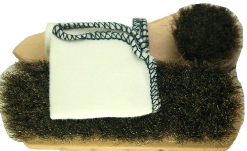 Deluxe Horse Hair Shoe Boot Polish Brush Set