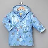 Pluie Pluie Boys Outerwear Blue Robot Print Lined Raincoat 12M-8