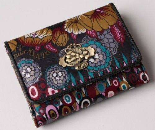 Oilily Geldb&ouml;rse Portemonnaie FLAP Winter Wave Schwarz