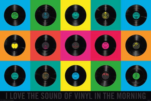Empire 524584 Vinyl - I Love The Sound - Pop Art Musik Schallplatten Pop Art Poster - Maxi Preisvergleich