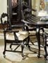 Powell Dining Arm Chair - Set of 2 - 896-435 (Antique Black / Taupe) (37 1/2"H x 26 1/2"W x 23 1/2"D)
