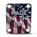 Custom Shop Guitar Color Neck plate USA Flag -Fits Strat /Tele / Bass