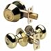 Tools & Hardware : Master Lock BCCON0603 Biscuit Combo - keyed Entry Knobset with Keyed Alike Single Cylinder Nightwatch Deadbolt, with SilvaBond Antimicrobial Protected Finish, Polished Brass