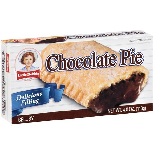 Little Debbie Chocolate Pudding Pies 4 oz Individually Packaged (6 Pack)