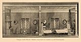 1919 Print Doll House Design Davenports London Rooms - Original Halftone Print