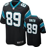 Steve Smith Youth Jersey: Home Black Game Replica #89 Nike Carolina Panthers Youth Jersey