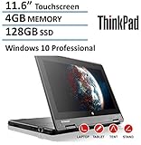 Thinkpad Yoga 11e 11.6-inch Touchscreen Convertible Laptop (Intel Quad Core Processor,4GB RAM, 128GB SSD, Windows 10 Pro)