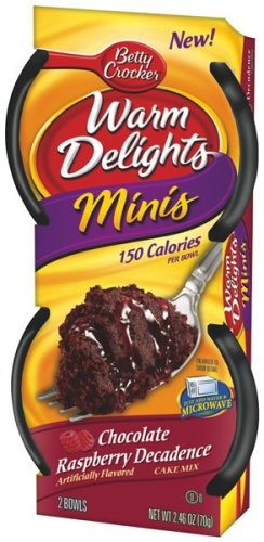 Betty Crocker Warm Delight Minis - Chocolate Raspberry Decadence, 2.46-Ounce Packages... by Betty Crocker