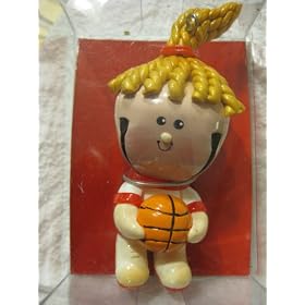Basketball Ornament Little Girl Bell Ornament Coachs-girls Teams-basketball - Teachers
