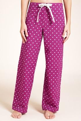 Pure Cotton Spot Woven Pyjama Bottoms
