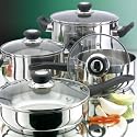 Judge Vista 6 Piece Set - 16/18/20cm SP, 24cm Saute Pan & 20cm Cass