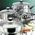 Judge Vista 6 Piece Set - 16/18/20cm SP, 24cm Saute Pan & 20cm Cass