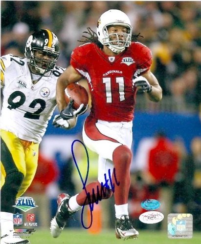Larry Fitzgerald Autographed/Hand Signed 8x10 Photo (Arizona Cardinals) JSA