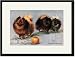 Black Framed/Matted Print 17x23, Three of Mrs. Hall Walker's Champion Pomeranians