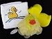 Ducky Children's Bath Gift Set ~ Hand Towel, Shaped Sponge, Mesh Sponge