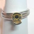 14K Two-Tone Gold Diamond Semimount