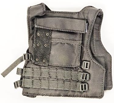 1/6 Scale Action Figure Accessory Armor Battle Vest Style 2 Black Color Fit for 12" Figure