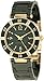 Anne Klein Women's 10/9416GMGN Swarovski Crystal Accented Gold-Tone Green Ceramic Bracelet Watch