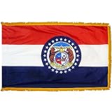 3x5 ft. Missouri State Flag for Indoor Use