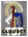 Claudet Enchanted Violin Vintage Art Giclee Poster Print, 18x24