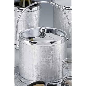 Kraftware 45468 Scandia - Silver 3 Quart Ice Bucket with Bale Handle, Bands and Metal... by Kraftware