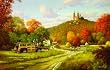 Autumn at Holy Hill 1000pc Jigsaw Puzzle by George Kovach