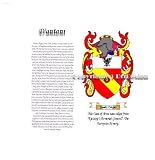 D'antoni Coat of Arms/ Family Crest on Fine Paper and Family History (IN Stock)