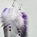 Hair Feather Earrings- Enchanted Gardern Earrings with Swarovski Crystals