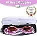 GogglX Swimming Goggles for Men and Women with 3 Pcs Nose Bridge