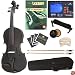 Cecilio CVN-300 4/4 Full Size Violin Set, Black